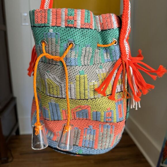 Koku Cuba Bucket Bag Neon Colors Cross Body Designer Made In Greece - Picture 2 of 10